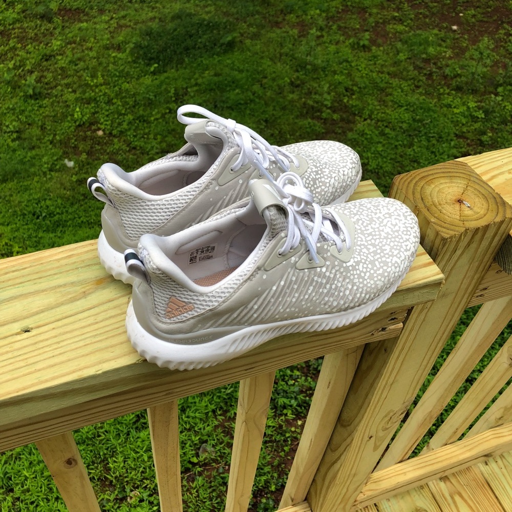 Grey white adidas